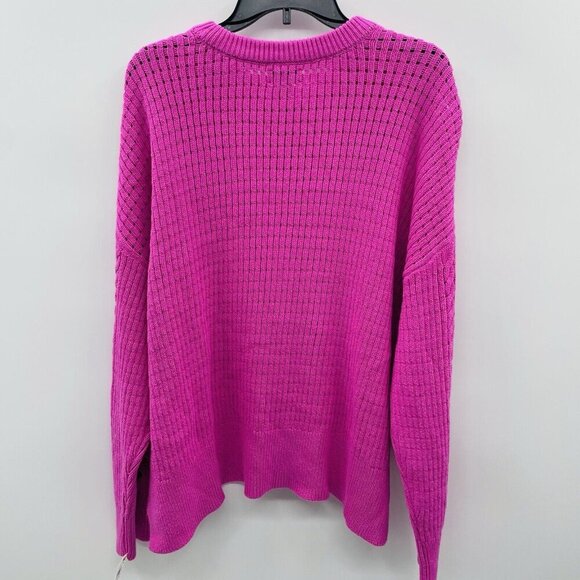 On 34th Womens Plus Size 3X Crewneck Cotton-Blend Open Knit Sweater $59 053 - Picture 5 of 8